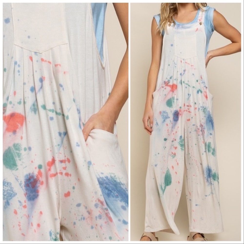 POL Paint the Town Dyed Overalls - Picture 10 of 13